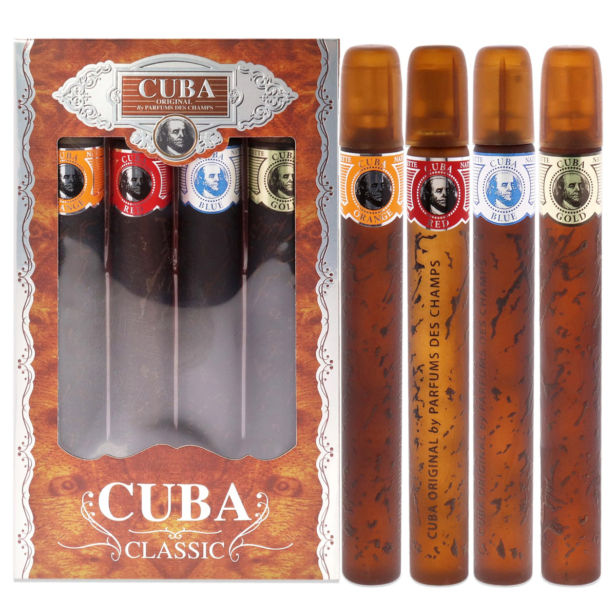 Cuba By Cuba for Men gift set box open, ideal for a stylish everyday gift.