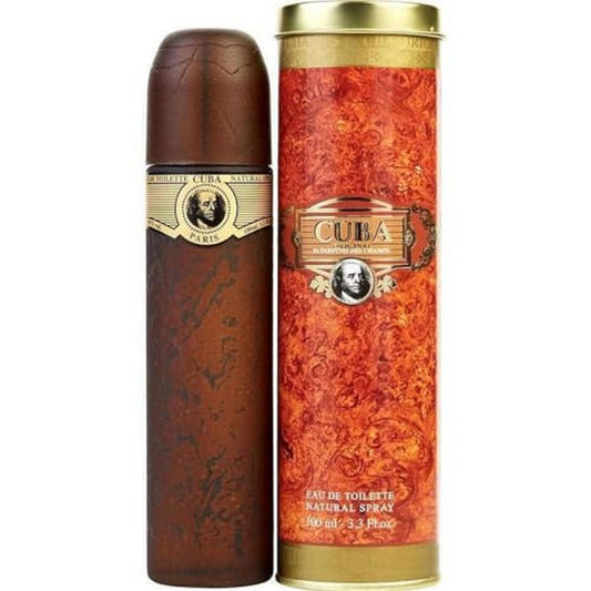 Cuba Gold Eau de Toilette bottle showcasing vanilla and amber warmth for daily wear