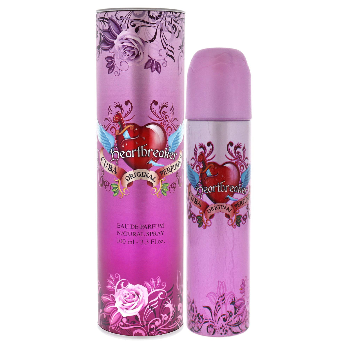 Cuba Heartbreaker bottle front view showing elegant design for a confident evening scent