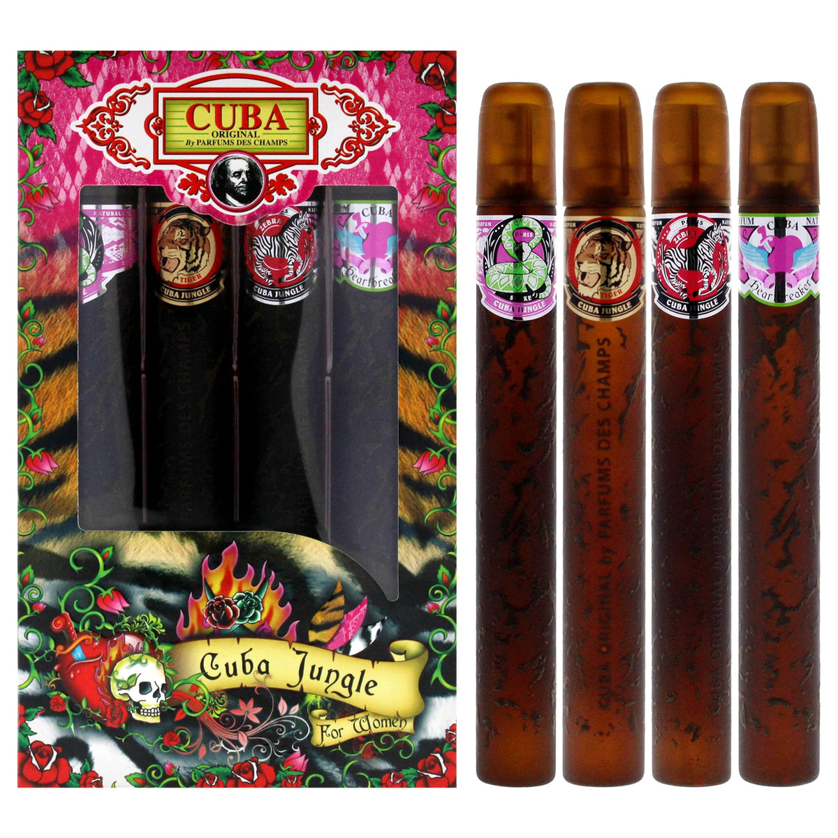 Cuba Jungle Snake bottle close-up, versatile daytime fragrance option