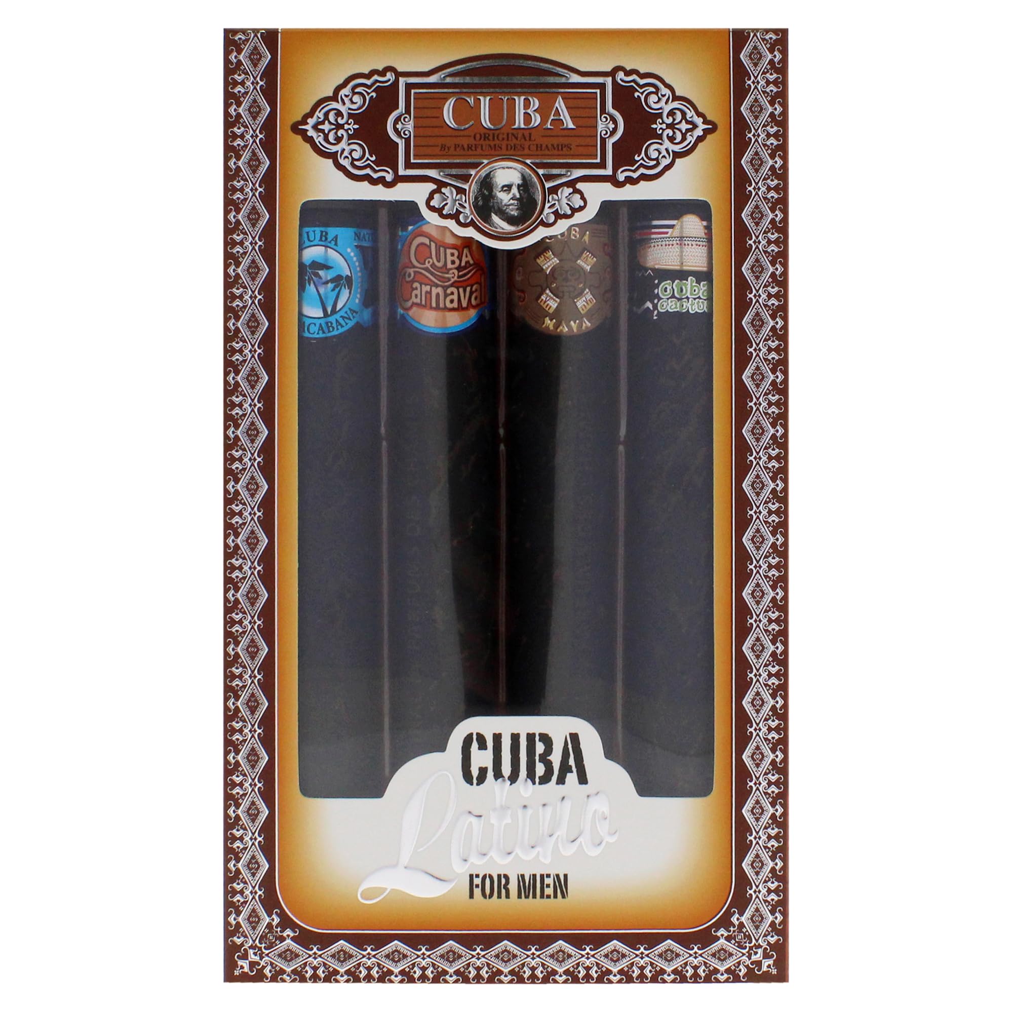 Cuba Latino Maya EDT bottle balances work and casual outings.