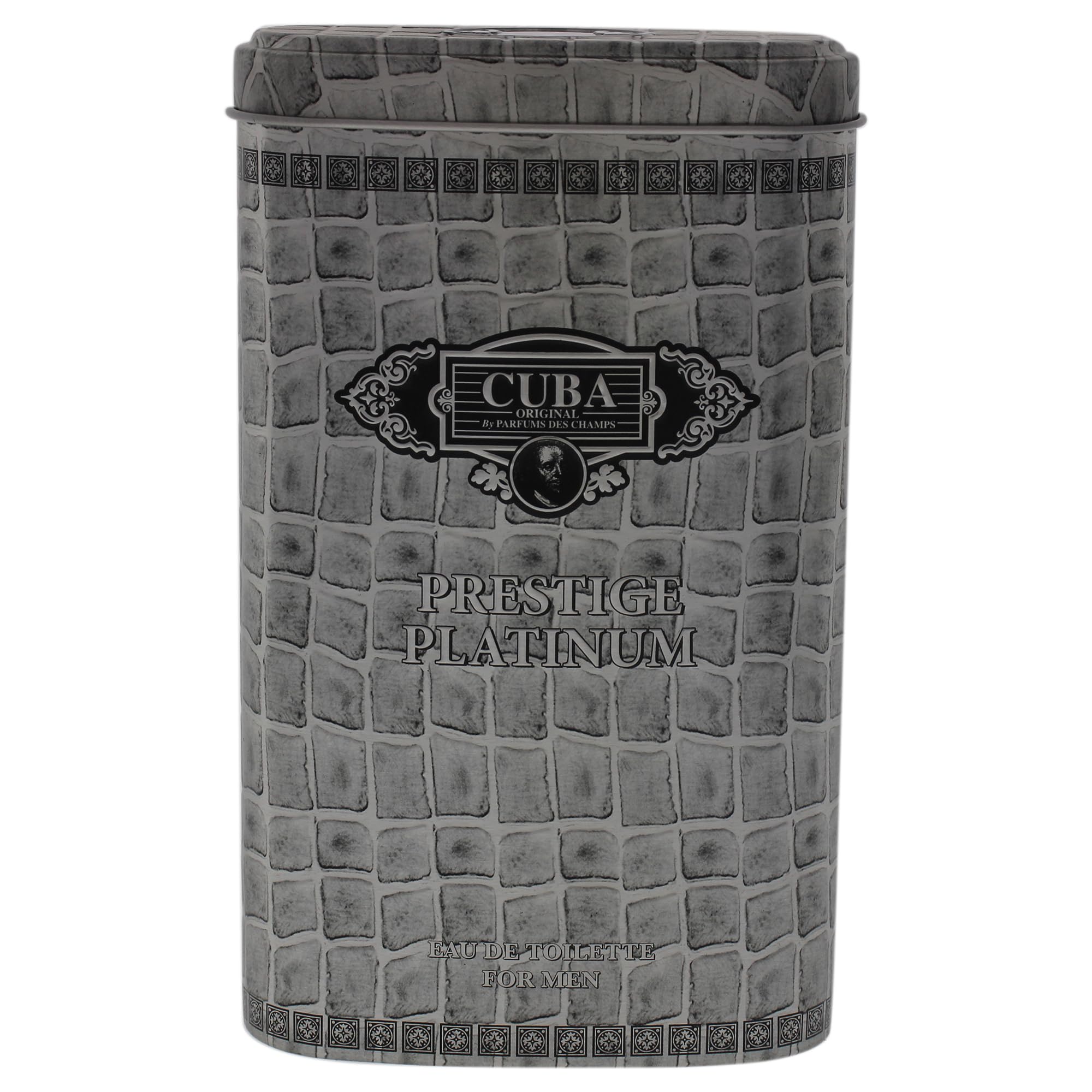 Cuba Original by Parfums Des Champs Platinum packaging box conveys gift-ready elegance