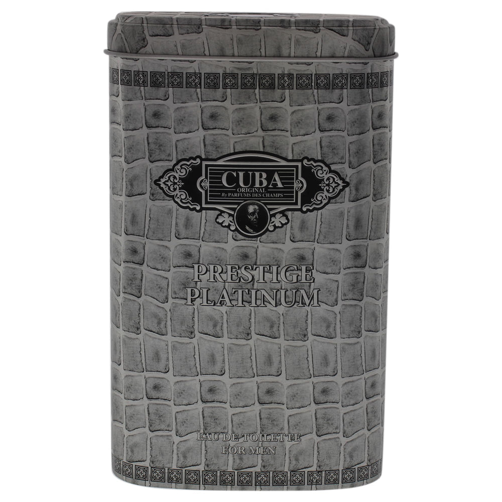 Cuba Original by Parfums Des Champs Platinum packaging box conveys gift-ready elegance