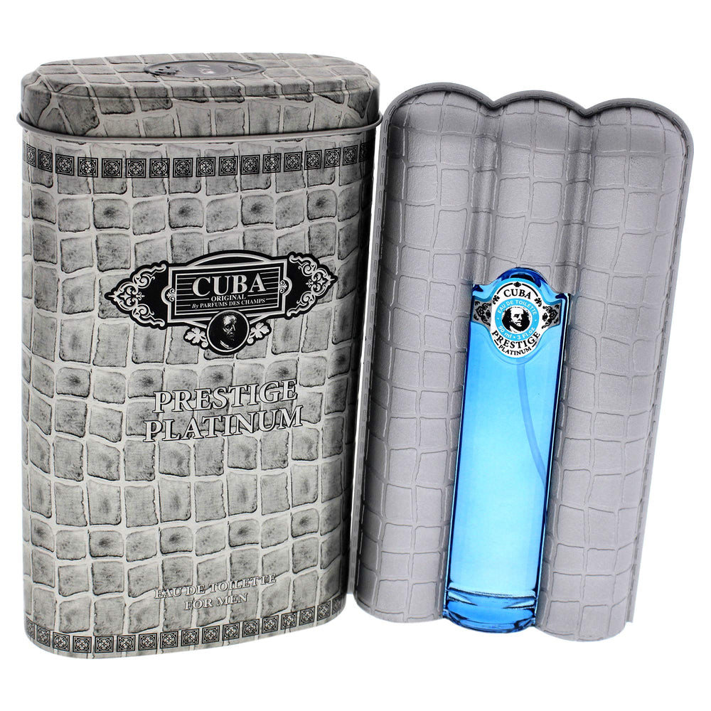 Cuba Original Platinum spray closeup hints fresh citrus opening for daytime wear