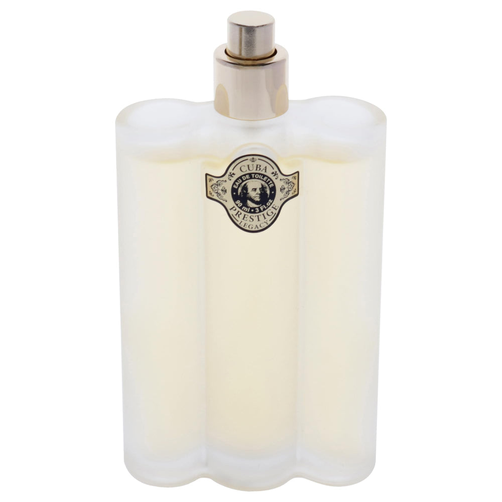 Cuba Prestige Legacy bottle side angle, balanced citrus and woody notes for versatility.