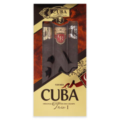 Cuba Trio Best 1 Gift Set bottle-detail close-up of textured cap and label