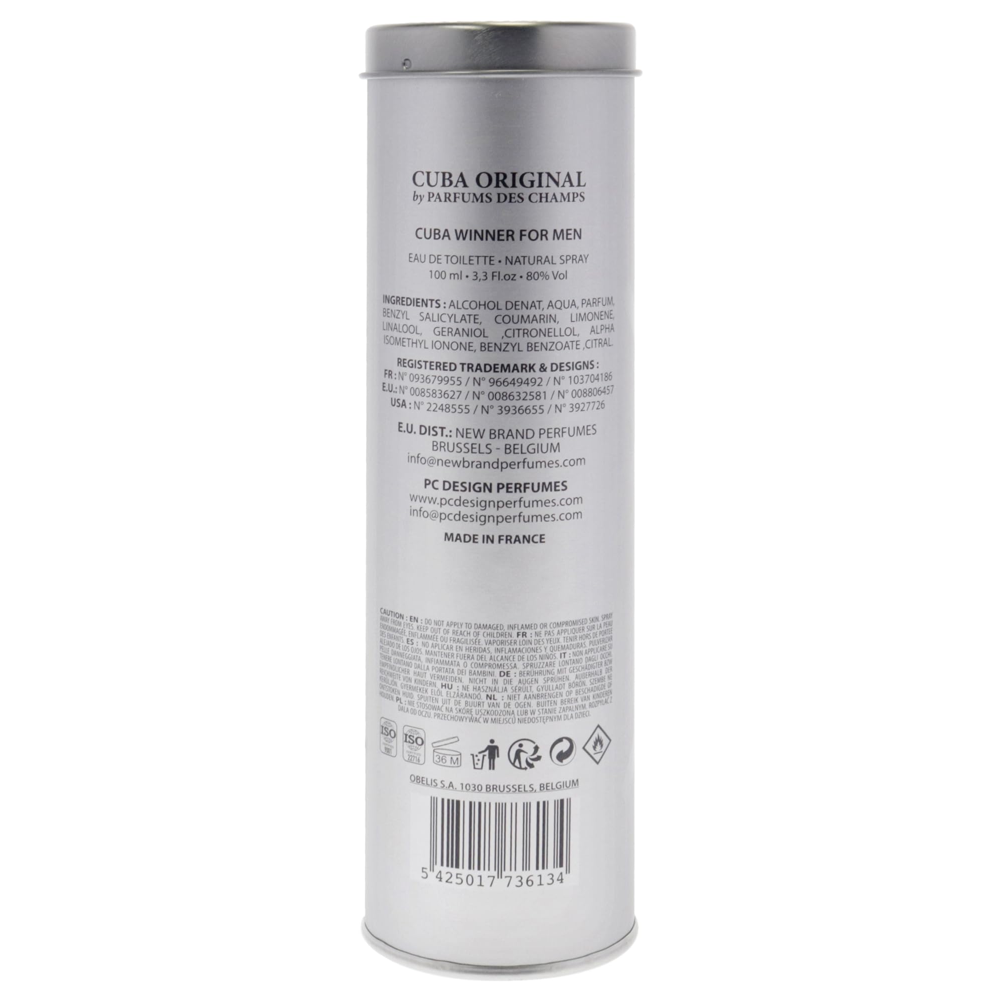 Cuba Winner bottle top view emphasizes premium spray nozzle for easy application.