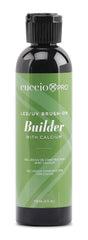Cuccio Pro Brush-On Builder Gel with Calcium bottle shows strength for natural nails.