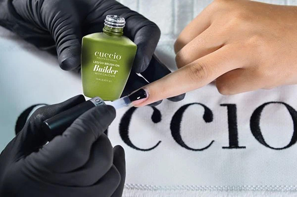 Cuccio Pro LED-UV builder gel cures to a durable, salon-ready finish