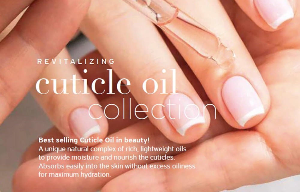 Cuccio Revitalize Cuticle Oil natural ingredients bottle emphasizes plant-based nourishment