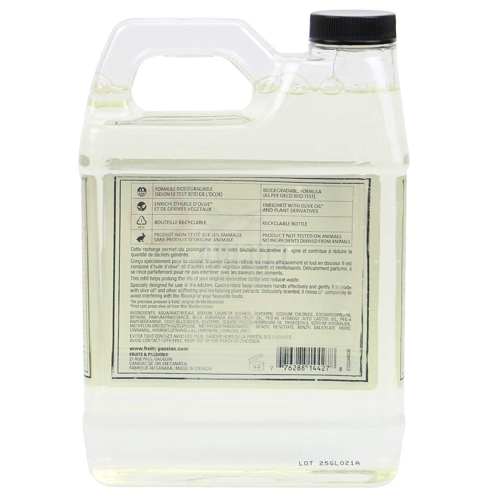Refill bottle on pantry shelf for easy kitchen routines.