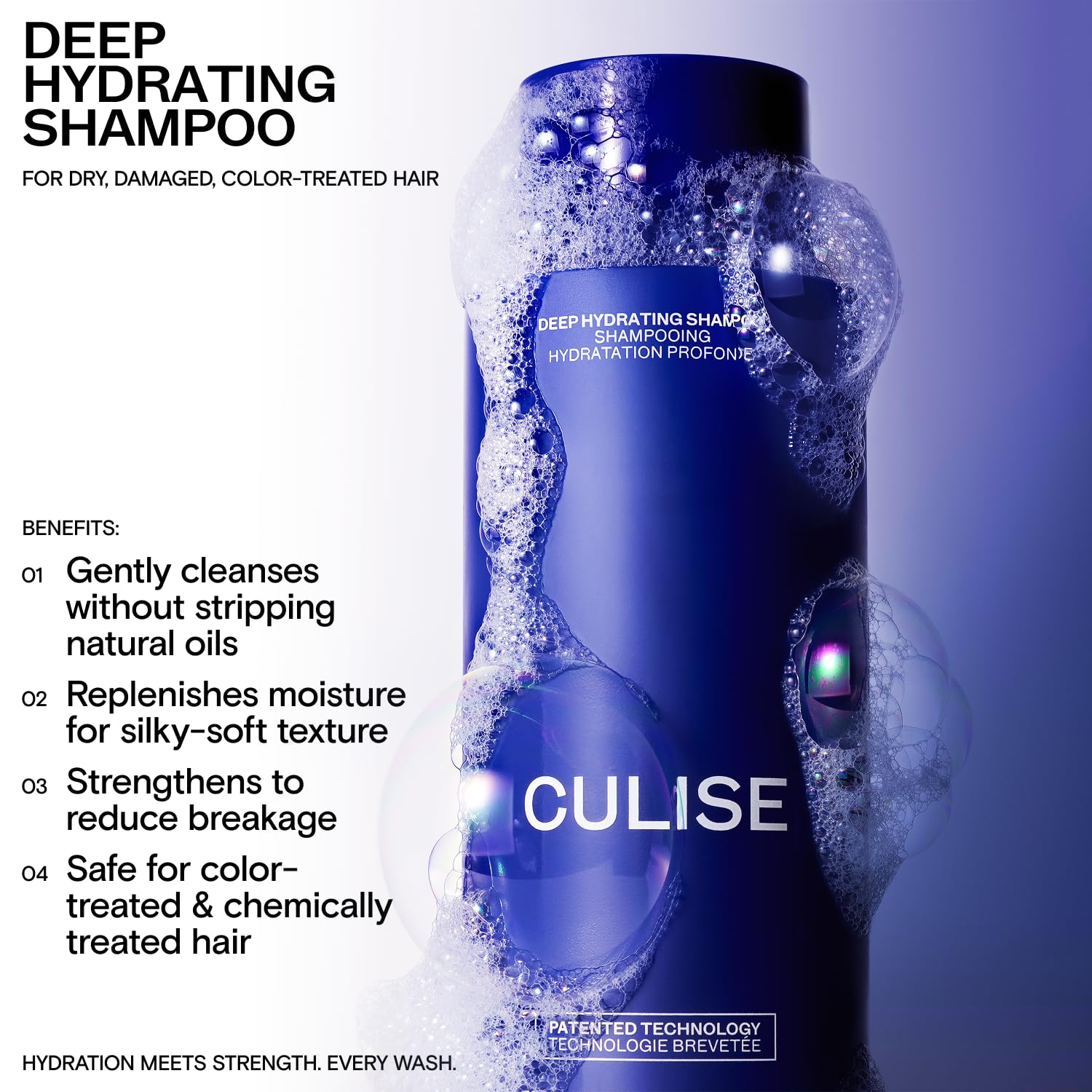 CULISE hyaluronic acid adds lightweight moisture without weighing hair down