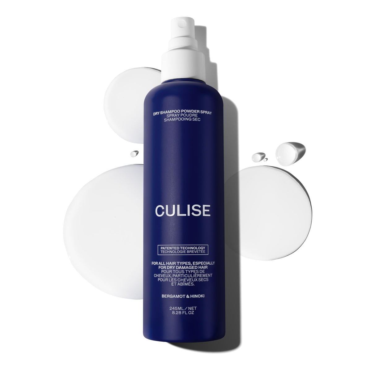 CULISE Korean Dry Shampoo Bottle ready for quick refresh between washes.