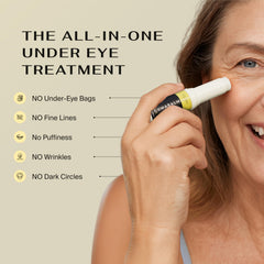 CumaBalm applying glow near under-eye area for daily care