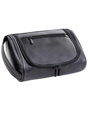 Cumbanho Mens Slim Toiletry Bag front view shows compact travel-ready design.