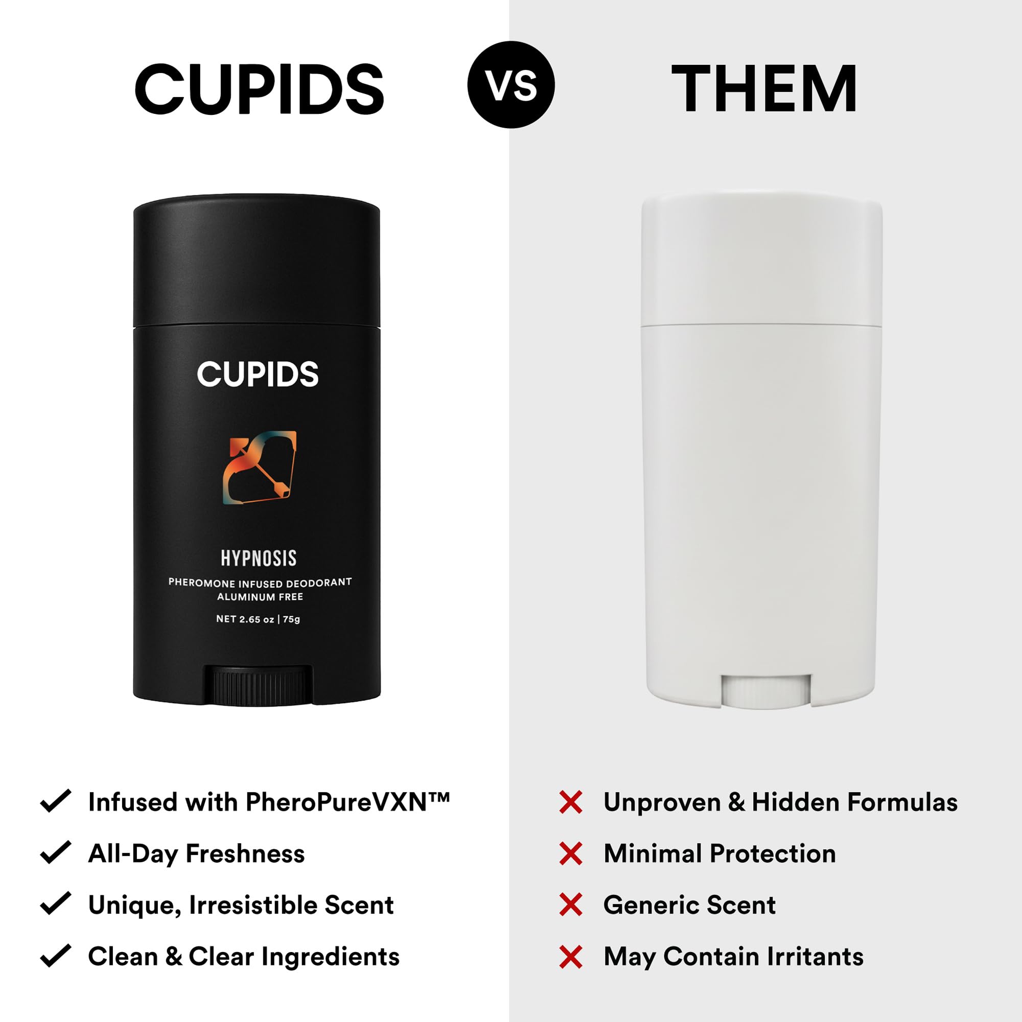 Cupids Hypnosis skin-friendly formula emphasizes arrowroot and postbiotics.