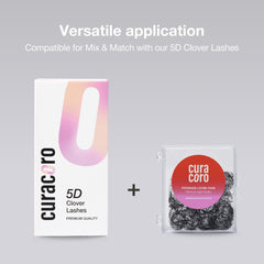 Curacoro 5D Clover lashes extensions CC curl option for lifted lashes