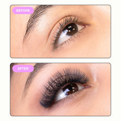 Curacoro 5D Clover lashes extensions matte finish adds depth and drama