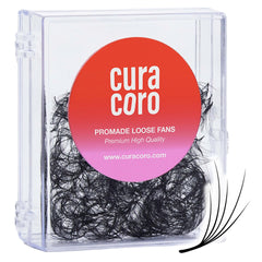 Curacoro Camellia Promade fans close-up showing tiny bases for easy application.
