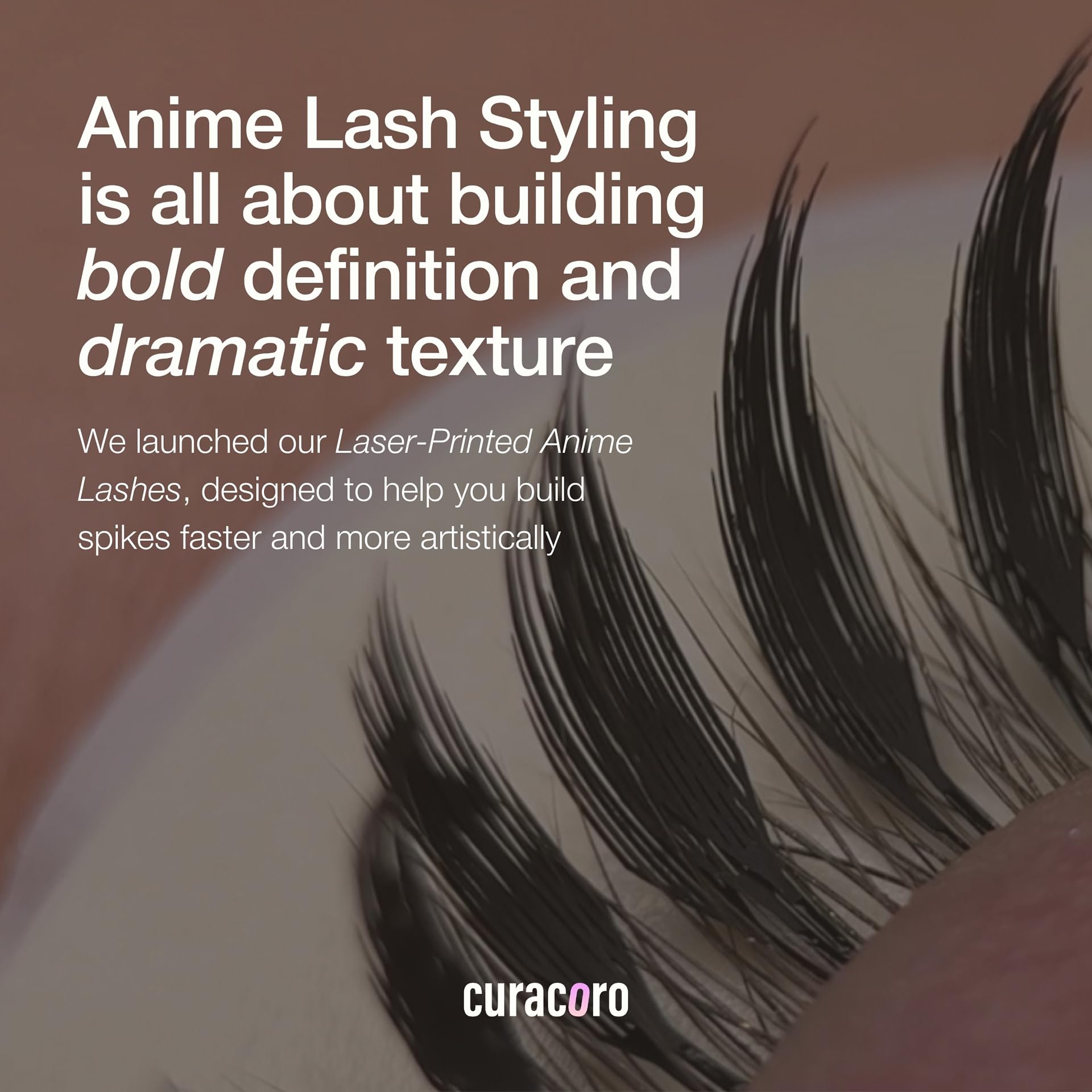 Curacoro CC curl options fit a wide lash range for customization.