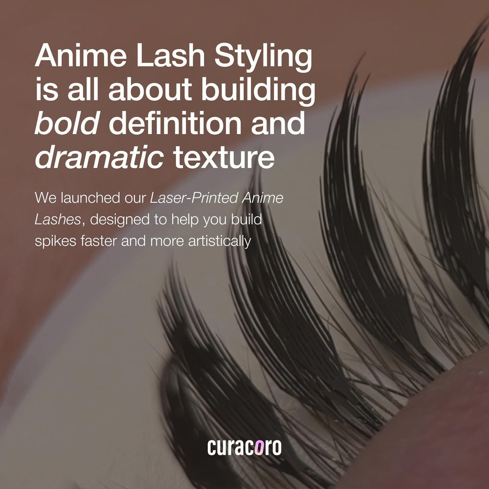 Curacoro CC curl options fit a wide lash range for customization.