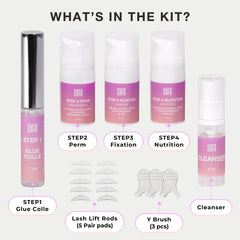 CURACORO nourishing lotion bottle shown for lash health during lifts