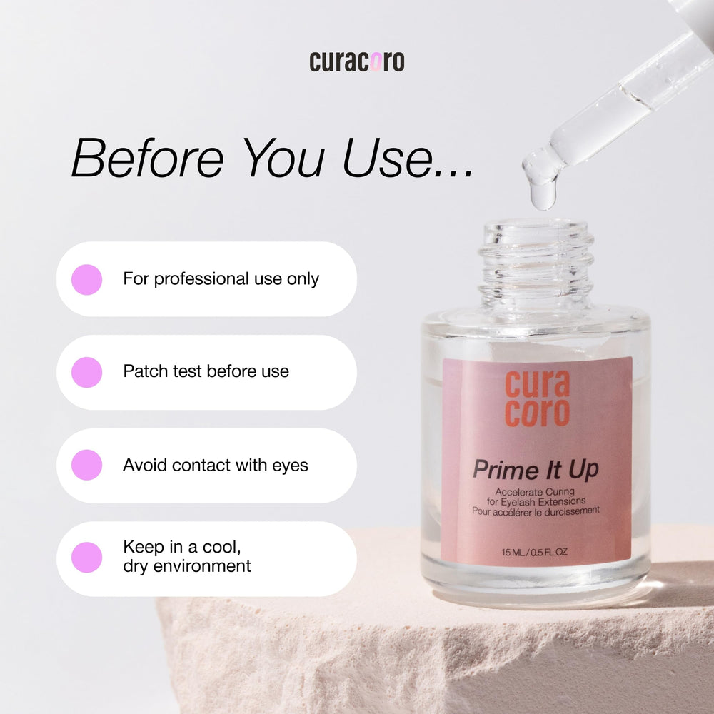 Curacoro Prime It Up soothing citrus scent suggests a refreshing client experience