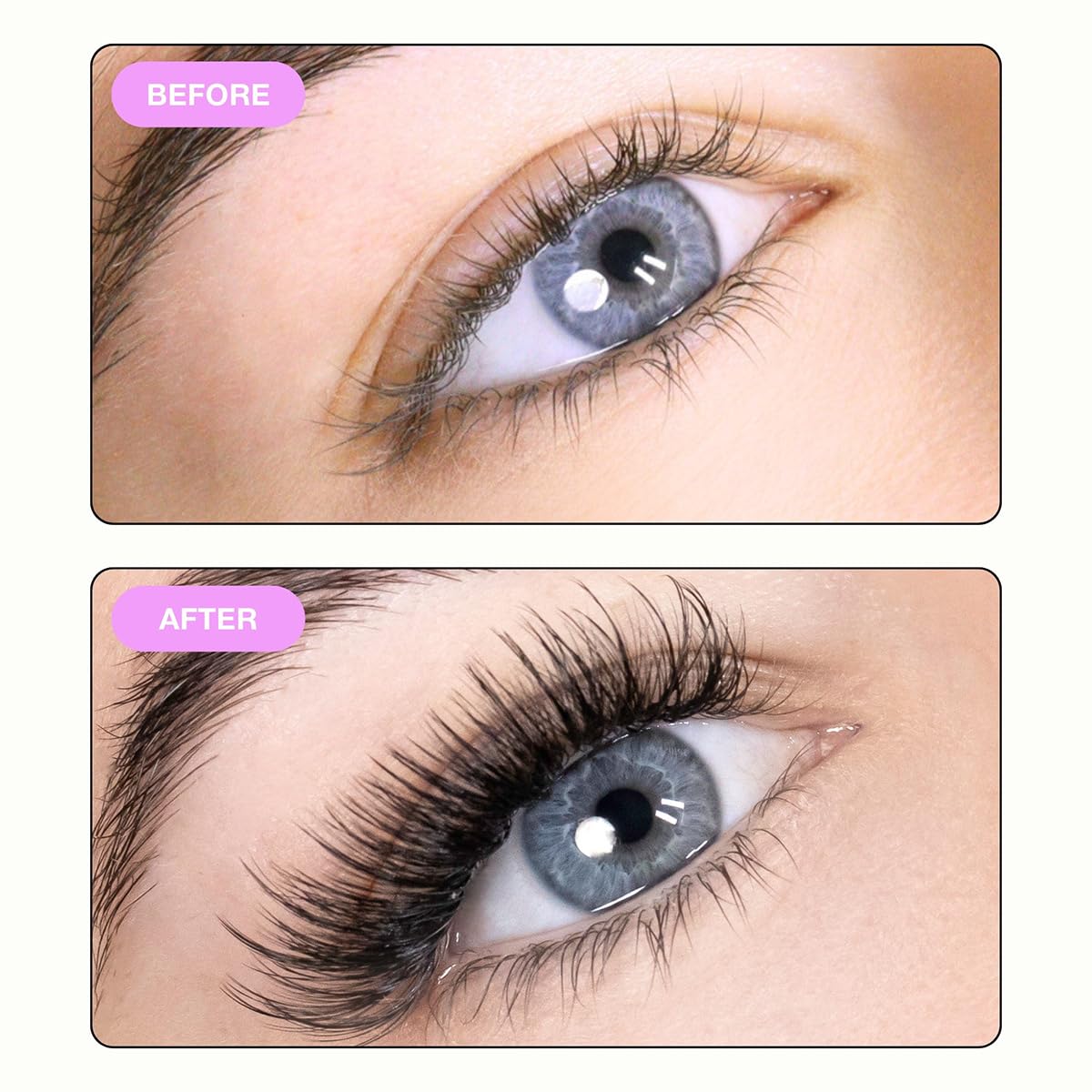 Curacoro Promade Wispy Fans lengths 9-17 mm for versatile looks.
