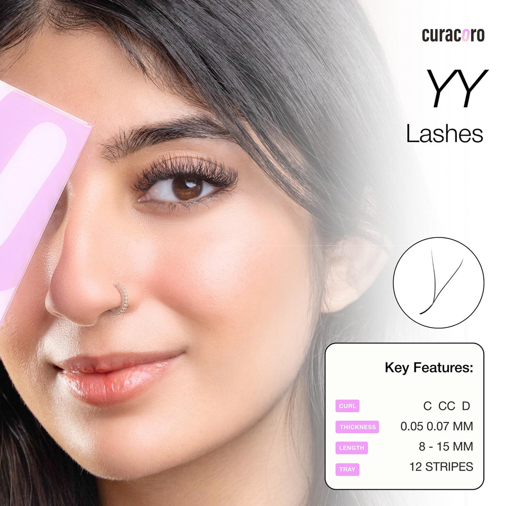 Curacoro YY Eyelashes Cruelty-Free PBT ensures soft feel without compromise.
