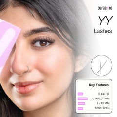 Curacoro YY Eyelashes Cruelty-Free PBT ensures soft feel without compromise.