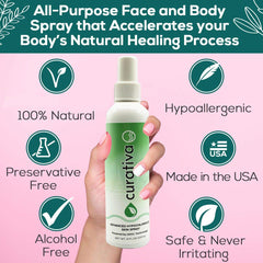Curativa Bay organic ingredients label highlights natural formula