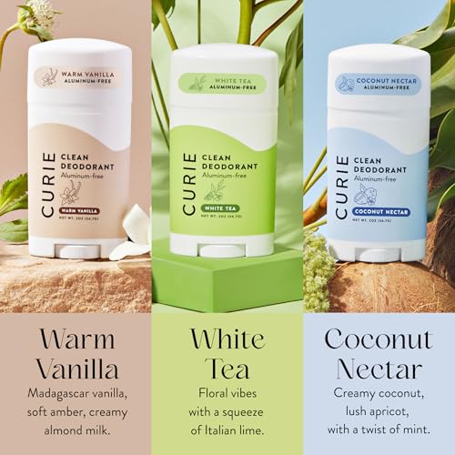 Curie Fresh Faves Warm Vanilla deodorant stick with enduring aroma.