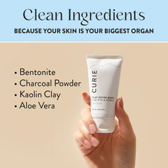 Curie gentle formula suitable for sensitive skin during workouts.