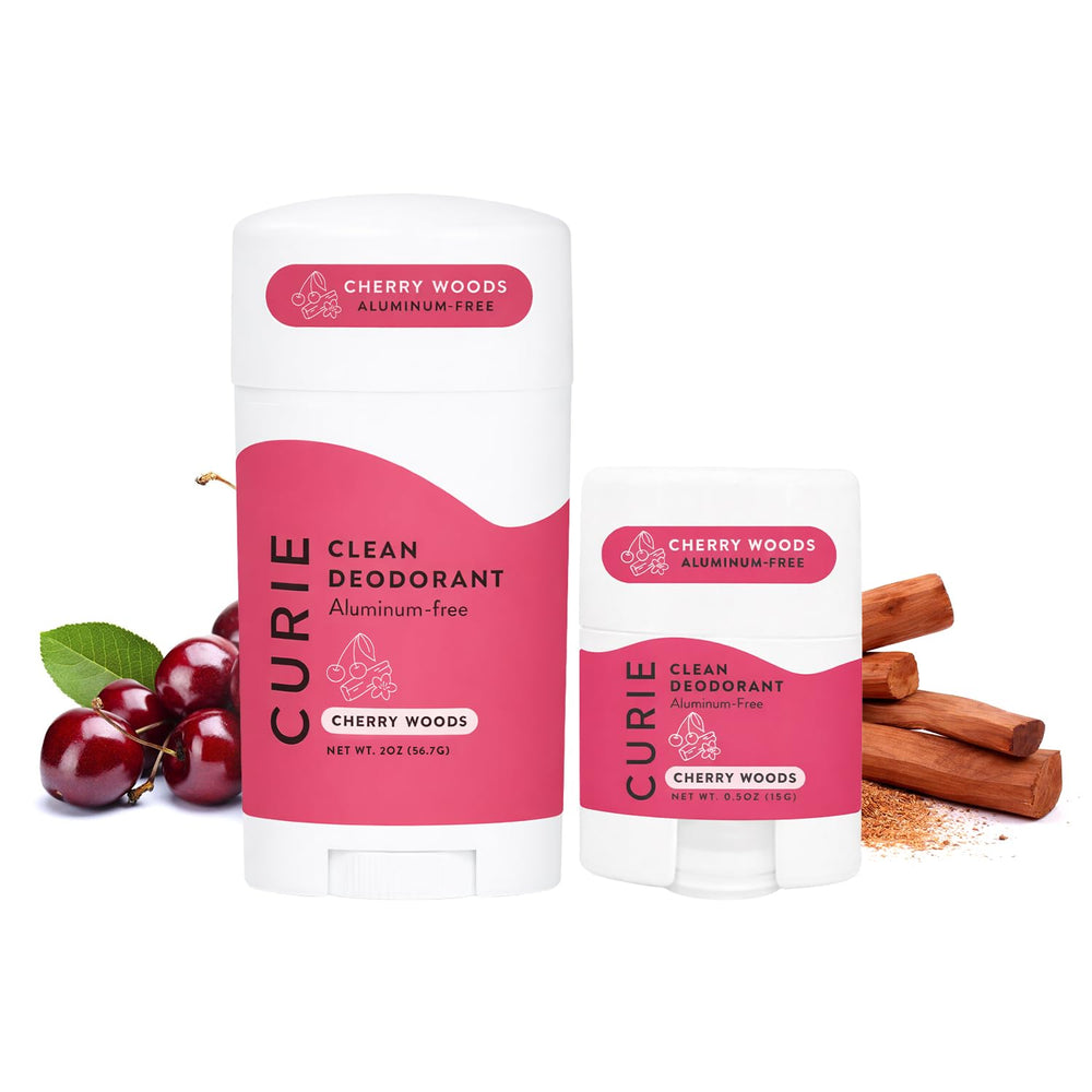 Curie Cherry Woods deodorant stick for daily wear and long-lasting freshness