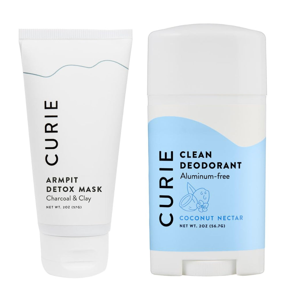 Curie natural deodorant Coconut Nectar stick provides all-day freshness.