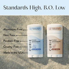 Curie sensitive skin formula provides gentle protection for daily wear