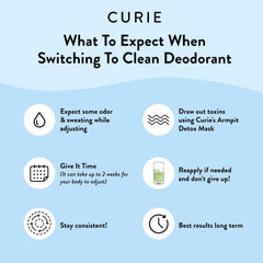 Curie vegan cruelty-free symbol on packaging emphasizes clean, ethical formula.