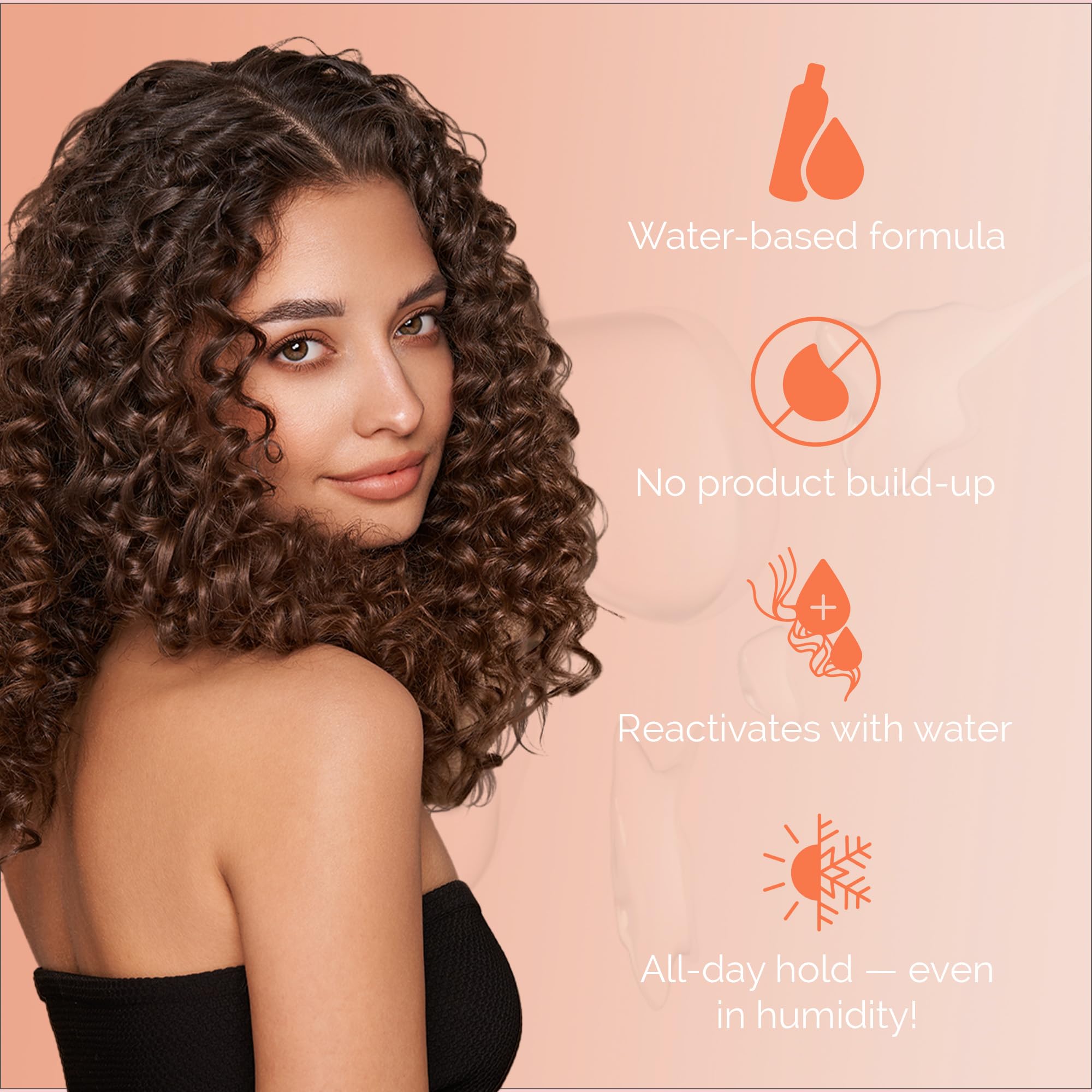 Curl Keeper Hair Gel humidity protection reduces frizz in damp conditions