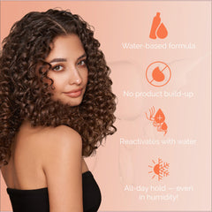 Curl Keeper Hair Gel humidity protection reduces frizz in damp conditions