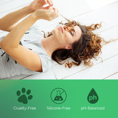 Curl Keeper silicone-free, pH-balanced label emphasizes gentle styling for curls.