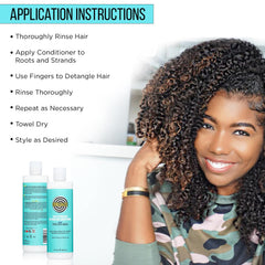 Curldaze Silky Hydration Conditioner adds natural shine to curls.