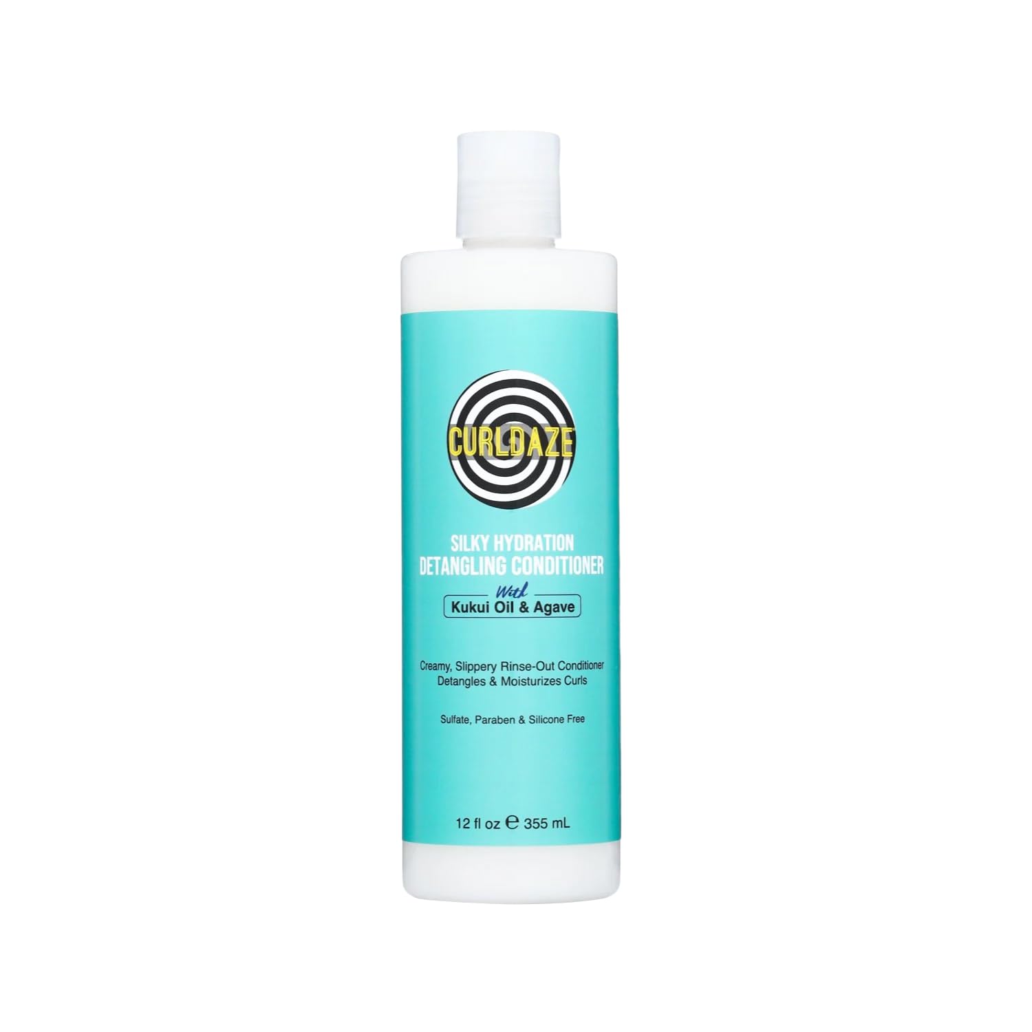 Curldaze Silky Hydration Conditioner detangling for smoother, frizz-free curls.