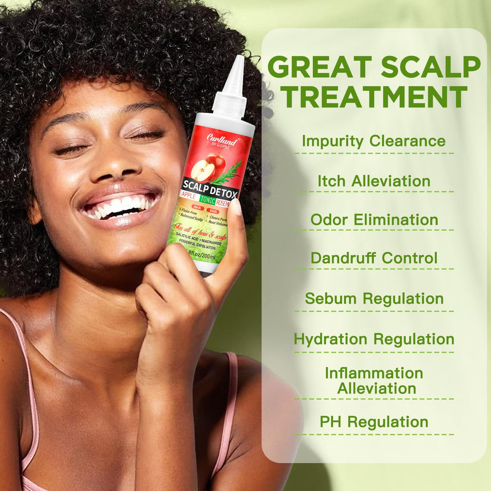 Curlland rosemary-apple ingredients close-up emphasizing natural extracts