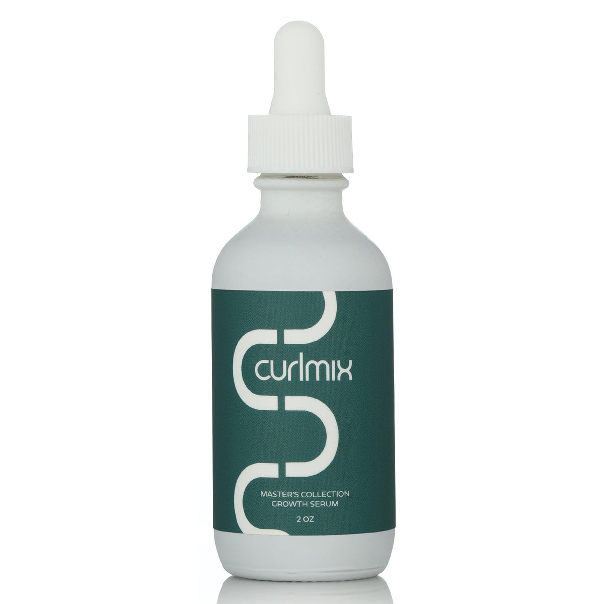 CurlMix Growth Serum drops of grapeseed oil on scalp for hydration and shine.