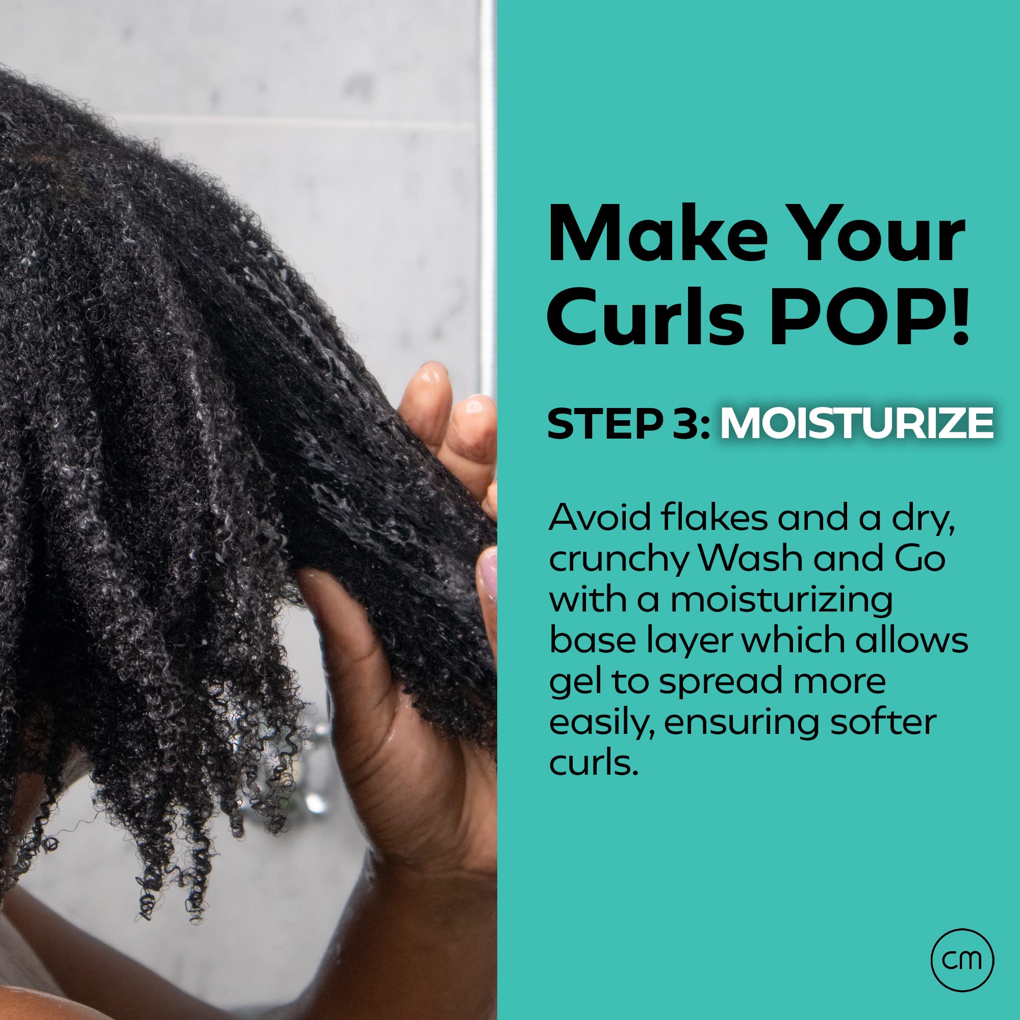 CurlMix moisturizer with jojoba oil nourishes strands without weighing hair down.