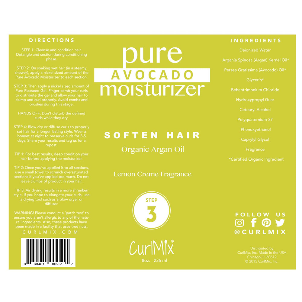 CurlMix Organic Moisturizer texture shot showing creamy consistency for deep hydration