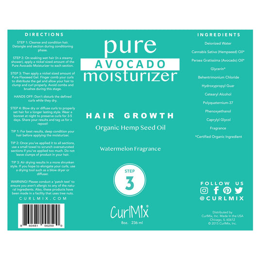 CurlMix Cream texture closeup shows rich slip for easy distribution.
