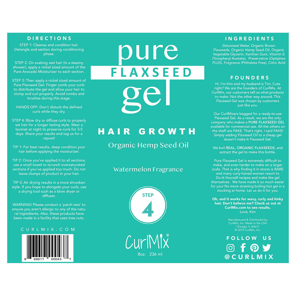 Close-up of CurlMix gel texture indicating soft hold without crunch.