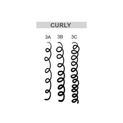 CURLOOK 3-piece curly hair package on display for complete routine