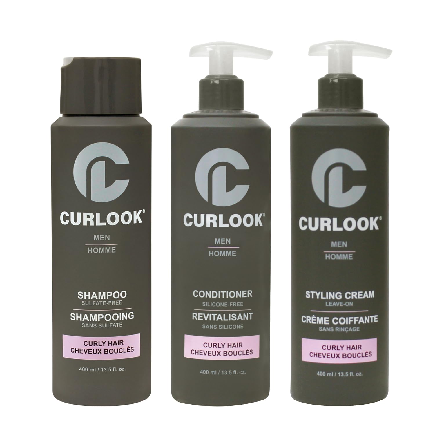 CURLOOK curly hair shampoo bottle for gentle cleanse and defined curls